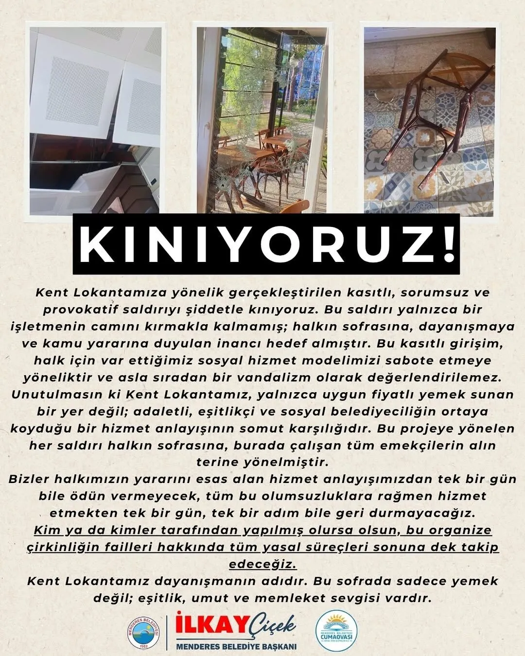 kent-lokantamiza-yonelik-gerceklestirilen-kasitli-sorumsuz-ve-provokatif-saldiriyi-siddetle-kin Menderes Belediyesi Kent Lokantası'na Saldırı