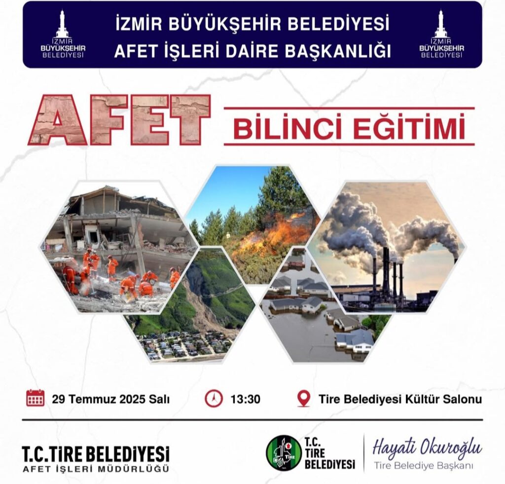 Tire Belediyesi’nden Afet Bilinci Eğitimi