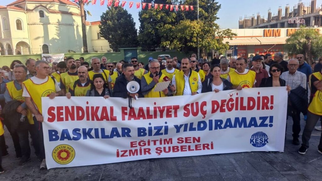 İzmir'de Okul Ziyaretinde Gözaltı Gerginliği Ve Sendikalardan Sert Tepki
