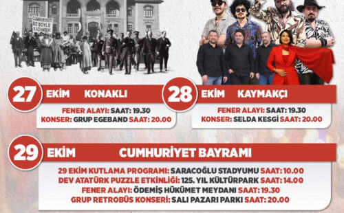 Ödemiş'te 103. Yıl Coşkusu Konserler ve Fener Alayıyla Kutlanacak