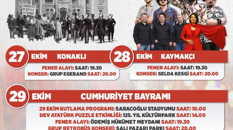 Ödemiş'te 103. Yıl Coşkusu Konserler ve Fener Alayıyla Kutlanacak