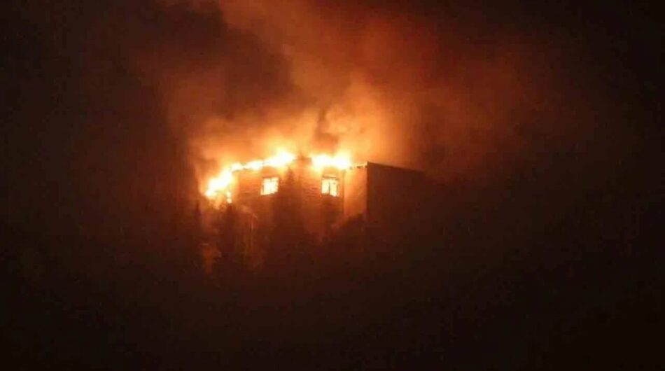 Tarihi Dağ Evinde Yangin Çıktı